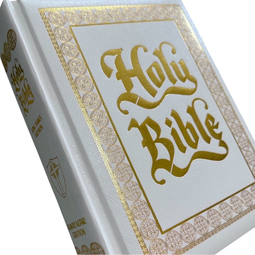 Vintage Holy Bible Family Altar Edition King James KJV Red Letter Crusade Large
